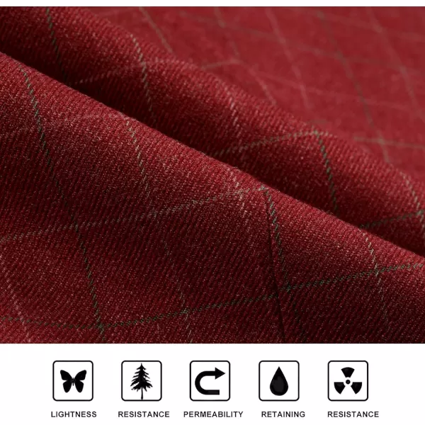 HISDERN Men's Suit Vest Plaid Dress Vest for Men Slim Fit Formal Business Waistcoat Tuxedo V-Ncek Solid Vest for Wedding