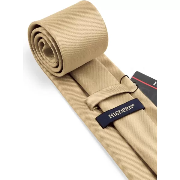 HISDERN Mens Ties Handkerchief Solid Color Ties for Men Necktie with Pocket Square Set for Classic Wedding