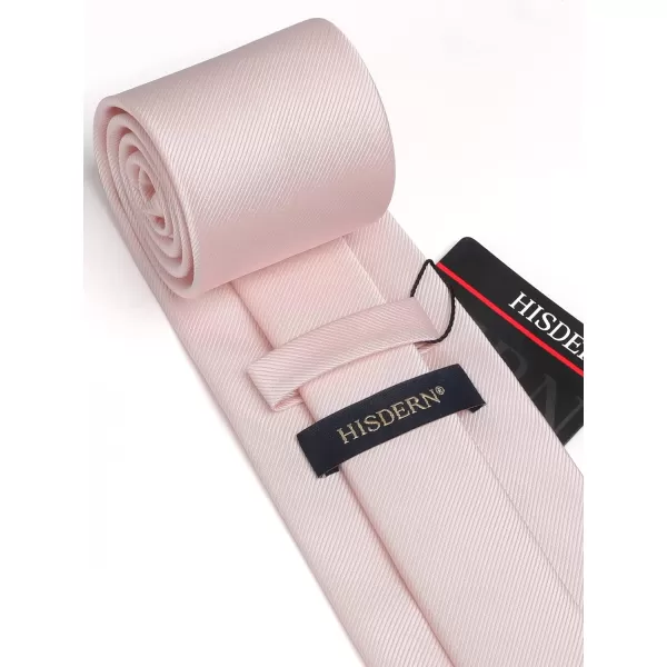HISDERN Mens Ties Handkerchief Solid Color Ties for Men Necktie with Pocket Square Set for Classic Wedding