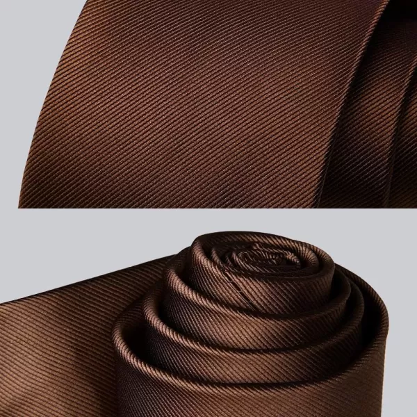 HISDERN Mens Ties Handkerchief Solid Color Ties for Men Necktie with Pocket Square Set for Classic Wedding