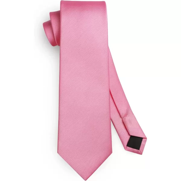 HISDERN Mens Ties Handkerchief Solid Color Ties for Men Necktie with Pocket Square Set for Classic Wedding
