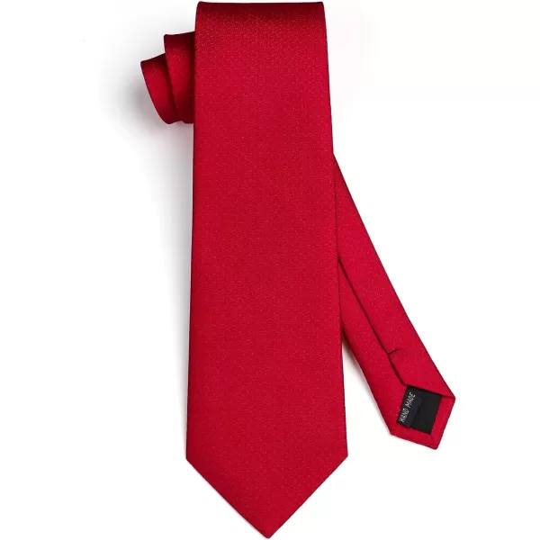 HISDERN Mens Ties Handkerchief Solid Color Ties for Men Necktie with Pocket Square Set for Classic Wedding