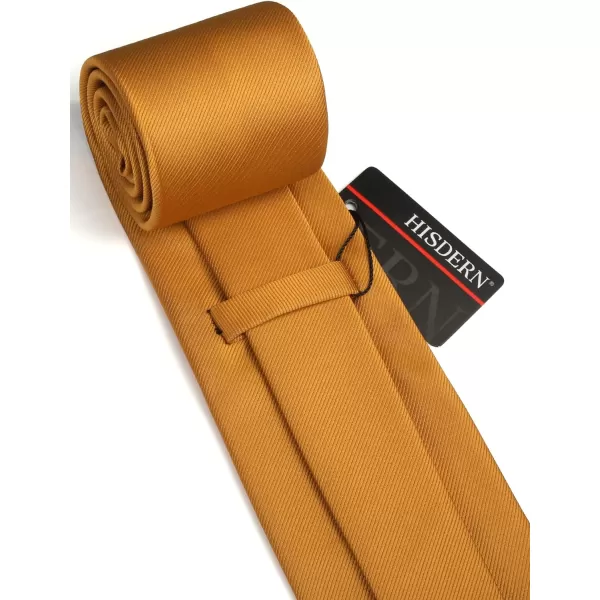 HISDERN Mens Ties Handkerchief Solid Color Ties for Men Necktie with Pocket Square Set for Classic Wedding