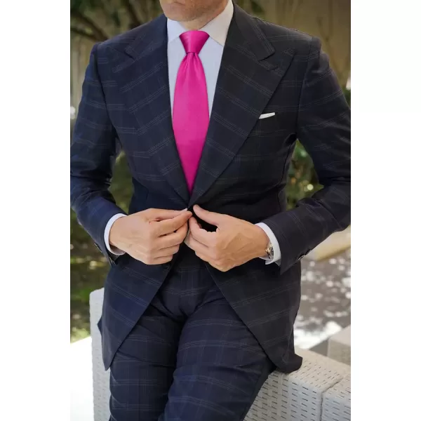 HISDERN Mens Ties Handkerchief Solid Color Ties for Men Necktie with Pocket Square Set for Classic Wedding