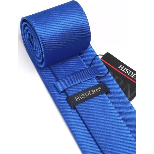 HISDERN Mens Ties Handkerchief Solid Color Ties for Men Necktie with Pocket Square Set for Classic Wedding