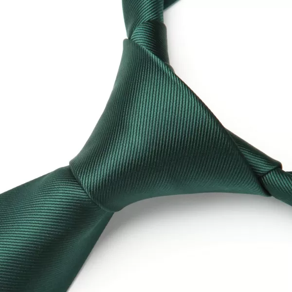 HISDERN Mens Ties Handkerchief Solid Color Ties for Men Necktie with Pocket Square Set for Classic Wedding