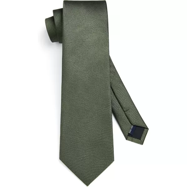 HISDERN Mens Ties Handkerchief Solid Color Ties for Men Necktie with Pocket Square Set for Classic Wedding