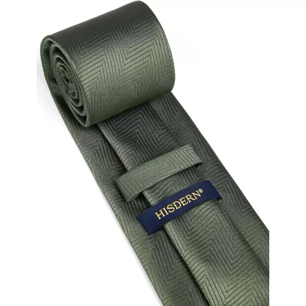 HISDERN Mens Ties Handkerchief Solid Color Ties for Men Necktie with Pocket Square Set for Classic Wedding