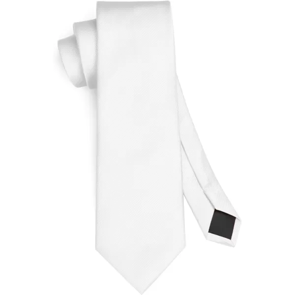 HISDERN Mens Ties Handkerchief Solid Color Ties for Men Necktie with Pocket Square Set for Classic Wedding