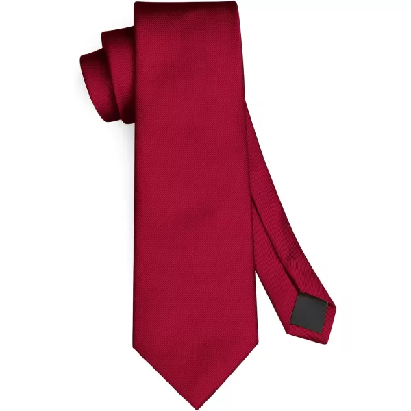 HISDERN Mens Ties Handkerchief Solid Color Ties for Men Necktie with Pocket Square Set for Classic Wedding