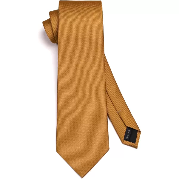 HISDERN Mens Ties Handkerchief Solid Color Ties for Men Necktie with Pocket Square Set for Classic Wedding