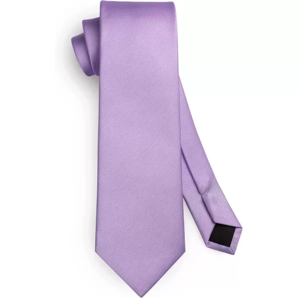 HISDERN Mens Ties Handkerchief Solid Color Ties for Men Necktie with Pocket Square Set for Classic Wedding