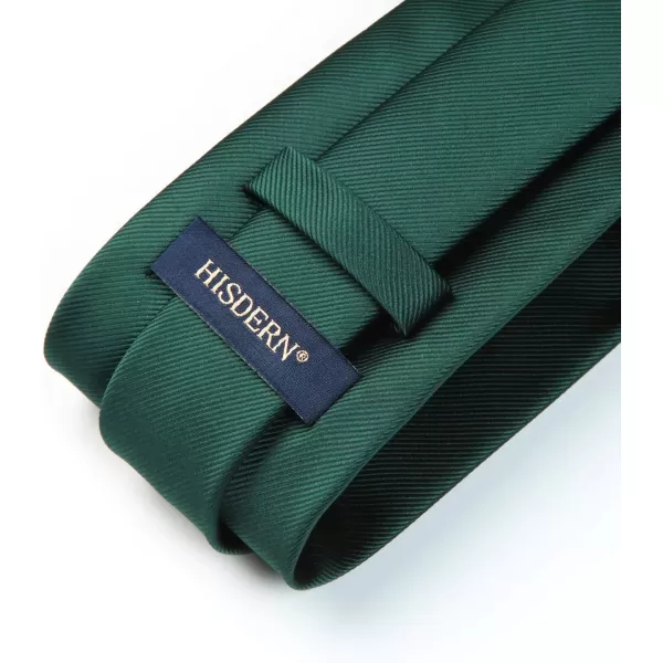 HISDERN Mens Ties Handkerchief Solid Color Ties for Men Necktie with Pocket Square Set for Classic Wedding
