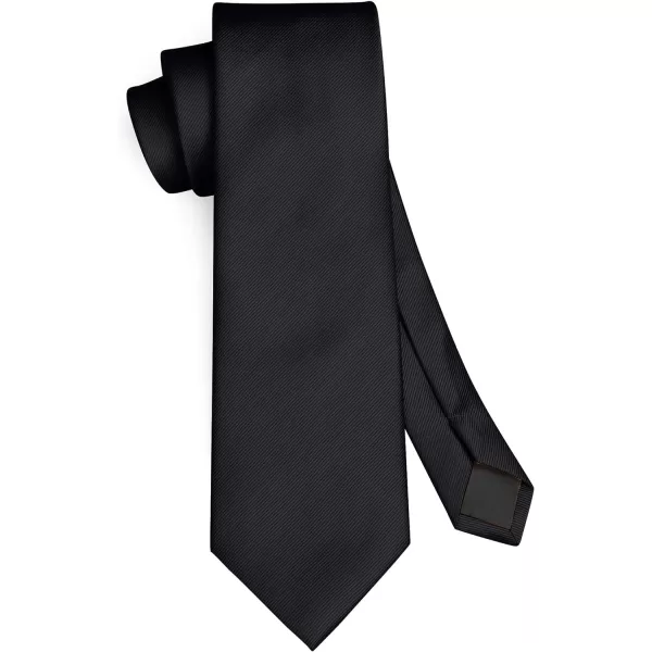 HISDERN Mens Ties Handkerchief Solid Color Ties for Men Necktie with Pocket Square Set for Classic Wedding