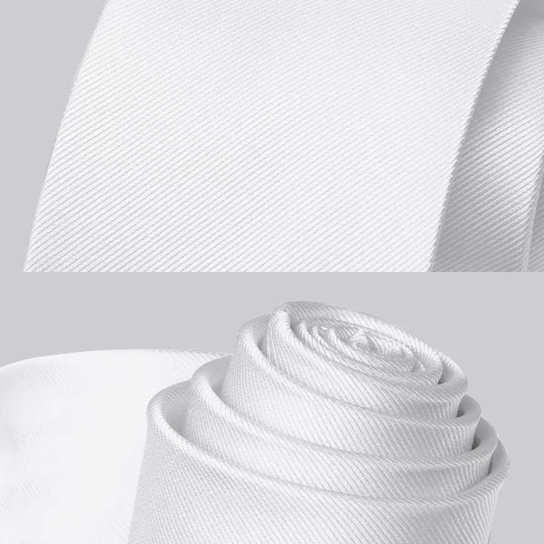HISDERN Mens Ties Handkerchief Solid Color Ties for Men Necktie with Pocket Square Set for Classic Wedding