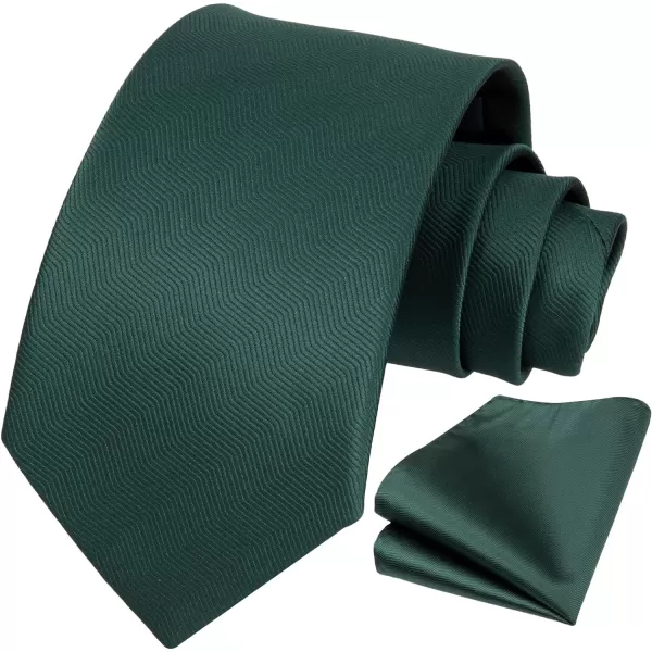 HISDERN Mens Ties Plaid Tie and Pocket Square Set Classic Woven Formal Checkered Neckties &amp; Handkerchief Wedding Party