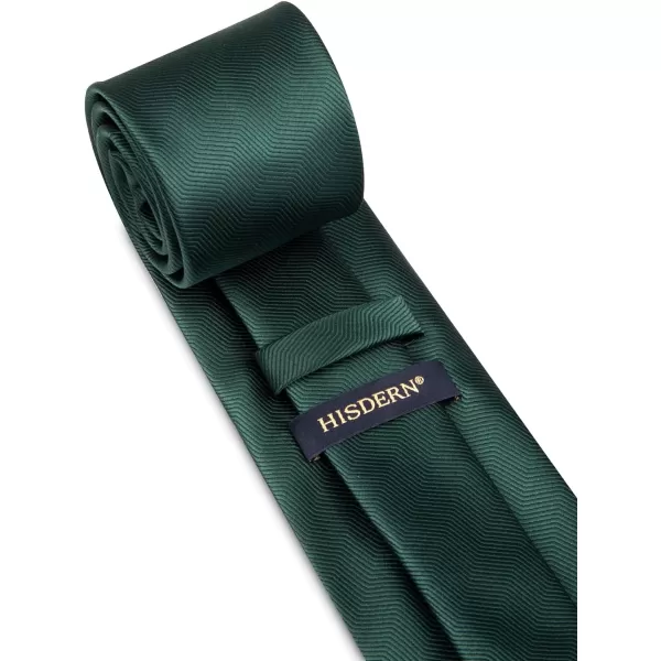 HISDERN Mens Ties Plaid Tie and Pocket Square Set Classic Woven Formal Checkered Neckties &amp; Handkerchief Wedding Party