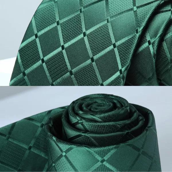 HISDERN Mens Ties Set Collection Tie and Pocket Square Lot 3 Pcs Formal Business Neckties Gift Box Wedding Necktie
