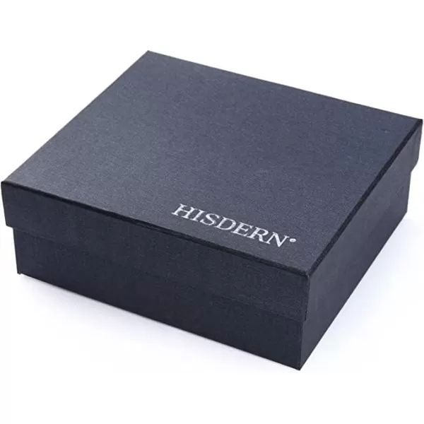 HISDERN Mens Ties Set Collection Tie and Pocket Square Lot 3 Pcs Formal Business Neckties Gift Box Wedding Necktie