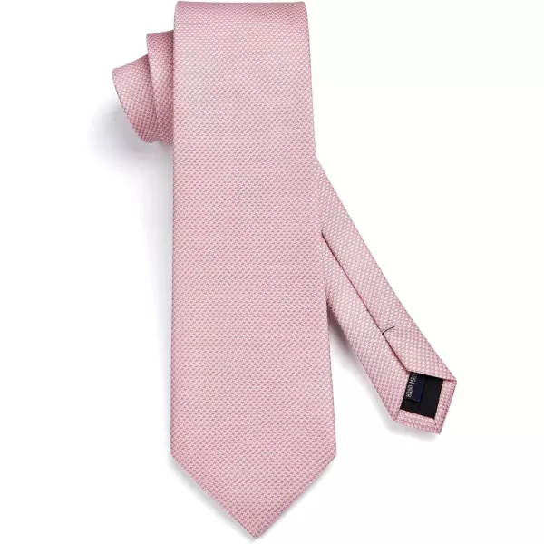 HISDERN Mens Ties Set Stripe Plaid Ties for Men and Pocket Square Cufflinks Formal Silk Necktie Wedding Business