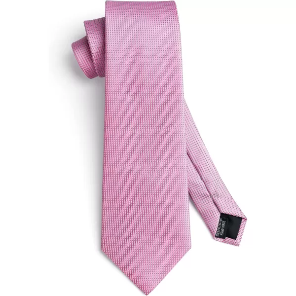 HISDERN Mens Ties Set Stripe Plaid Ties for Men and Pocket Square Cufflinks Formal Silk Necktie Wedding Business