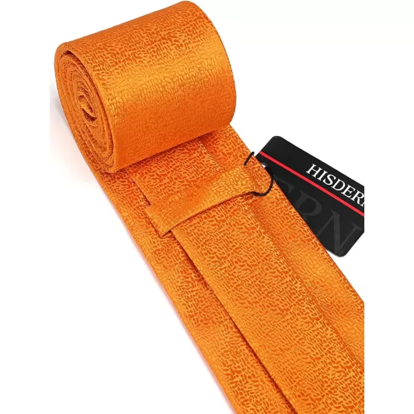 HISDERN Mens Ties Set Stripe Plaid Ties for Men and Pocket Square Cufflinks Formal Silk Necktie Wedding Business