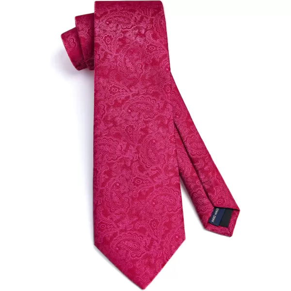 HISDERN Mens Ties Solid Color Tie and Pocket Square Set Classic Woven Formal Neckties &amp; Handkerchief Wedding Party
