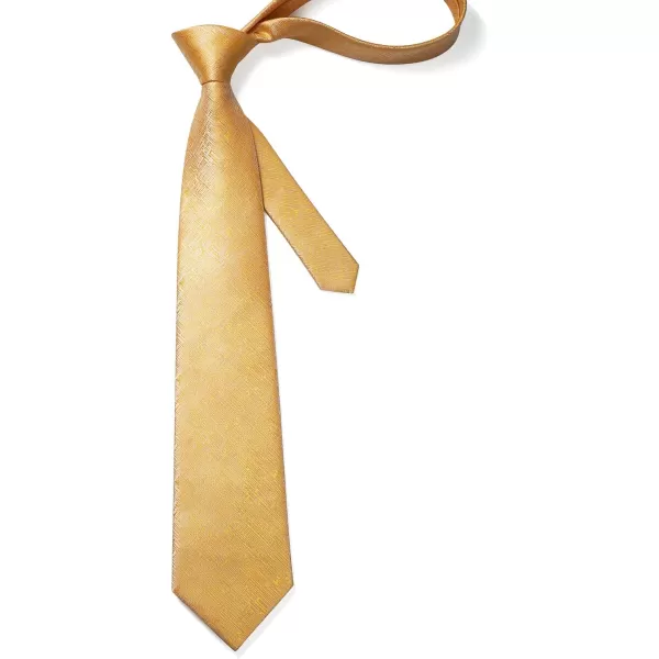 HISDERN Mens Ties Solid Color Tie and Pocket Square Set Classic Woven Formal Neckties &amp; Handkerchief Wedding Party