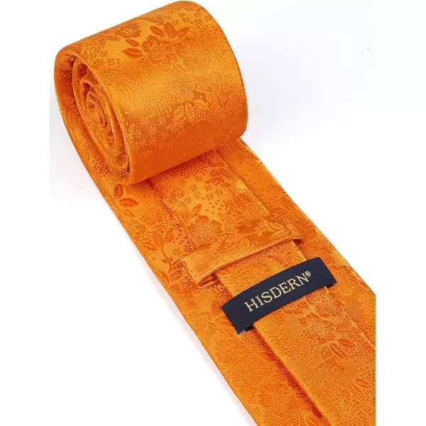 HISDERN Mens Ties Solid Color Tie and Pocket Square Set Classic Woven Formal Neckties &amp; Handkerchief Wedding Party