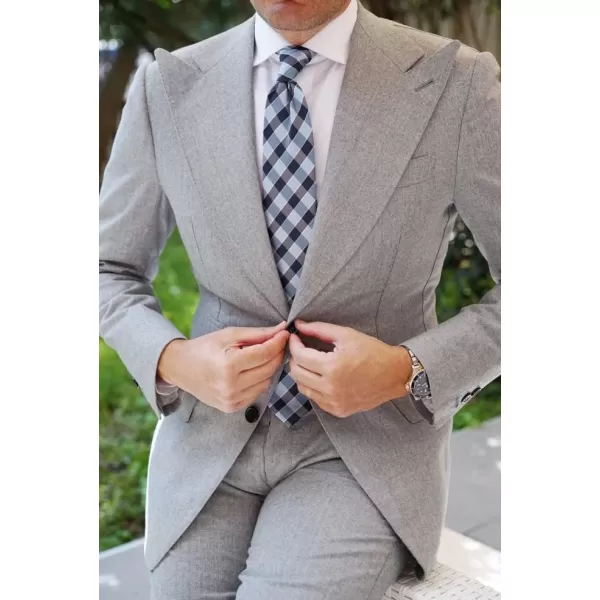 HISDERN Mens Ties Solid Color Tie and Pocket Square Set Classic Woven Formal Neckties &amp; Handkerchief Wedding Party
