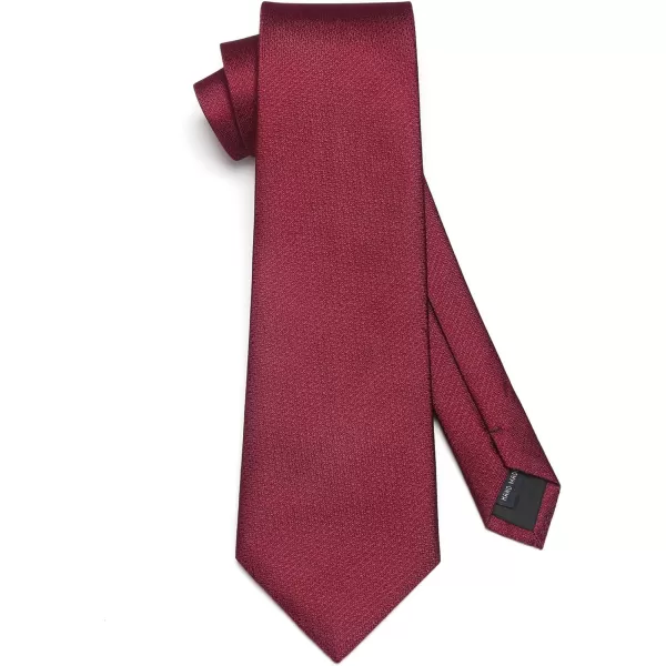 HISDERN Mens Ties Solid Color Tie and Pocket Square Set Classic Woven Formal Neckties &amp; Handkerchief Wedding Party