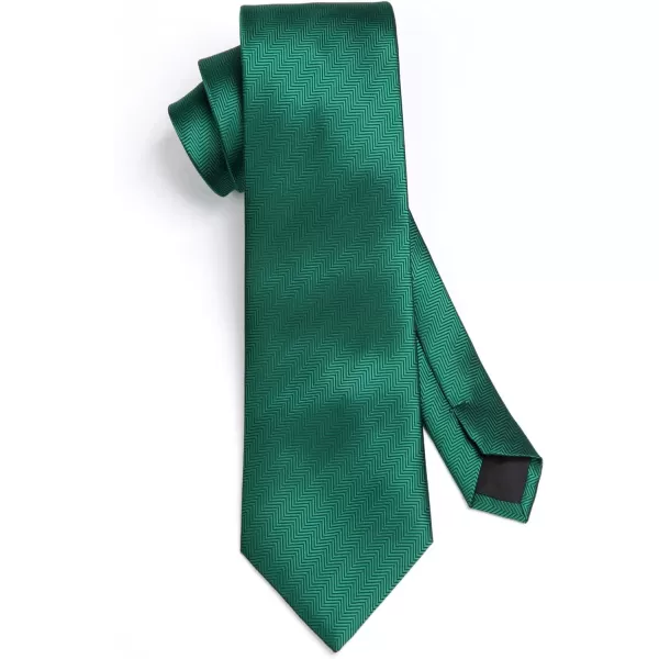 HISDERN Mens Ties Solid Color Tie and Pocket Square Set Classic Woven Formal Neckties &amp; Handkerchief Wedding Party