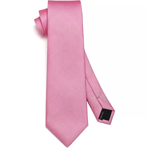 HISDERN Mens Ties Solid Color Tie and Pocket Square Set Classic Woven Formal Neckties &amp; Handkerchief Wedding Party