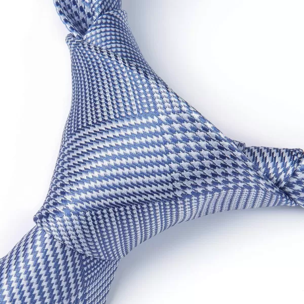 HISDERN Mens Ties Solid Color Tie and Pocket Square Set Classic Woven Formal Neckties &amp; Handkerchief Wedding Party