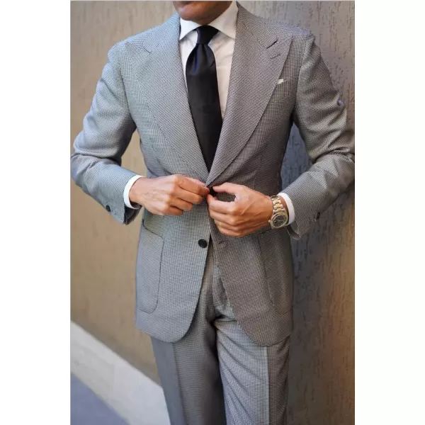 HISDERN Mens Ties Solid Color Tie and Pocket Square Set Classic Woven Formal Neckties &amp; Handkerchief Wedding Party