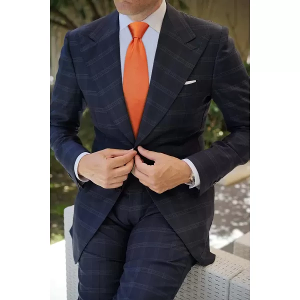 HISDERN Mens Ties Solid Color Wedding Ties and Pocket Square Neckties Clip Sets Business Formal Satin Ties for Men