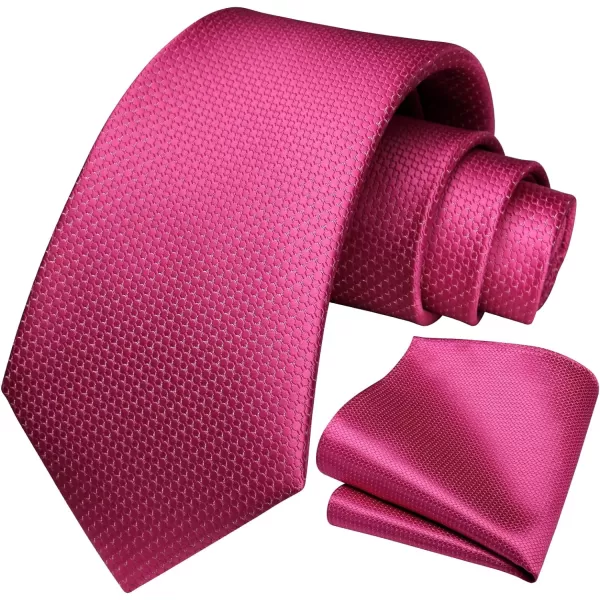 HISDERN Mens Ties Striped Ties for Men Formal Tie and Pocket Square Set Necktie for Wedding Business Graduation