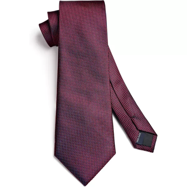 HISDERN Mens Ties Striped Ties for Men Formal Tie and Pocket Square Set Necktie for Wedding Business Graduation