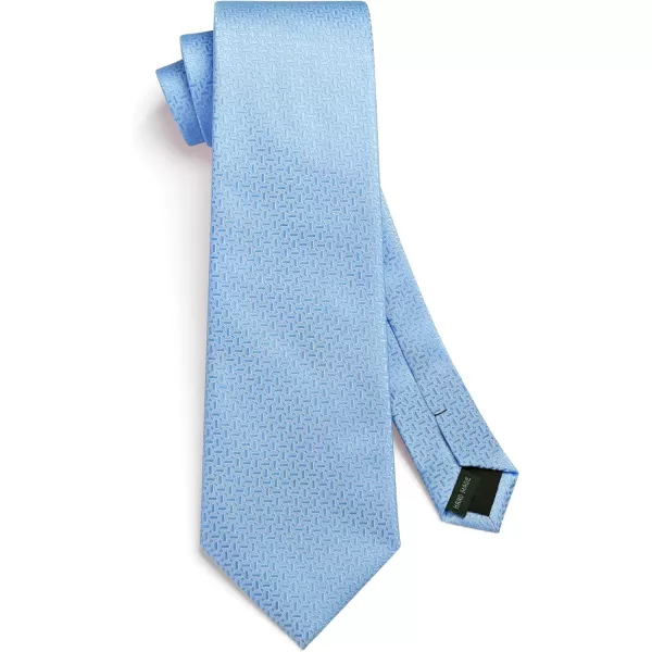 HISDERN Mens Ties Striped Ties for Men Formal Tie and Pocket Square Set Necktie for Wedding Business Graduation