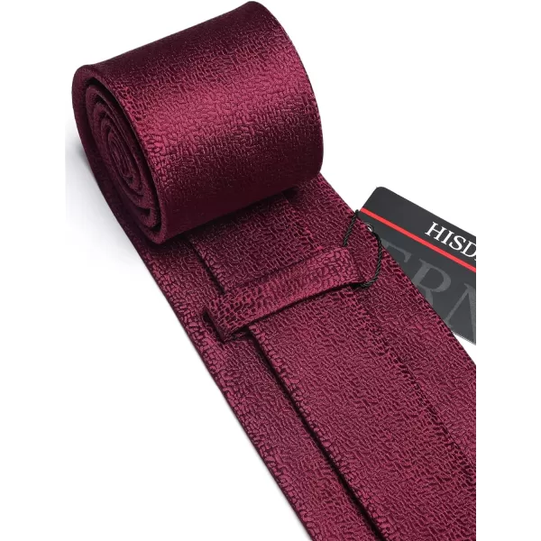 HISDERN Mens Ties Striped Ties for Men Formal Tie and Pocket Square Set Necktie for Wedding Business Graduation
