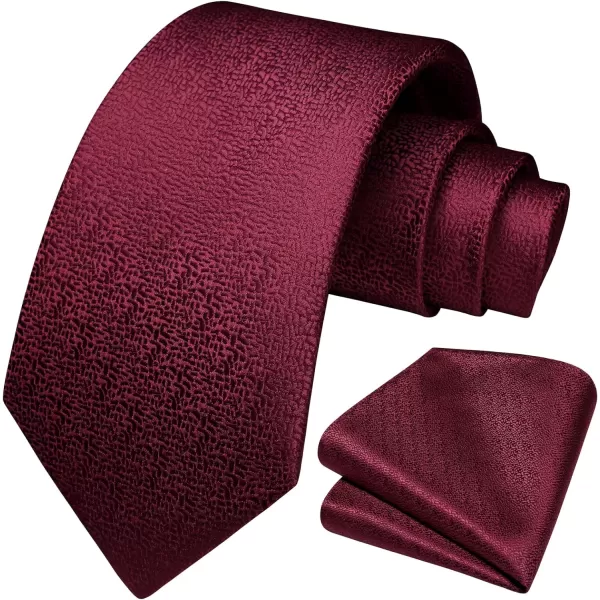 HISDERN Mens Ties Striped Ties for Men Formal Tie and Pocket Square Set Necktie for Wedding Business Graduation