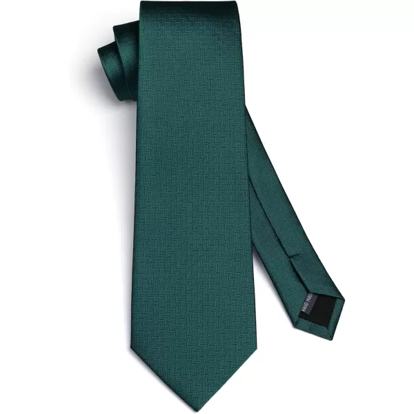 HISDERN Mens Ties Striped Ties for Men Formal Tie and Pocket Square Set Necktie for Wedding Business Graduation
