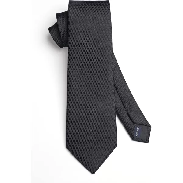 HISDERN Mens Ties Striped Ties for Men Formal Tie and Pocket Square Set Necktie for Wedding Business Graduation