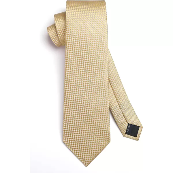 HISDERN Mens Ties Striped Ties for Men Formal Tie and Pocket Square Set Necktie for Wedding Business Graduation