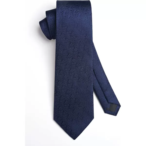 HISDERN Mens Ties Striped Ties for Men Formal Tie and Pocket Square Set Necktie for Wedding Business Graduation