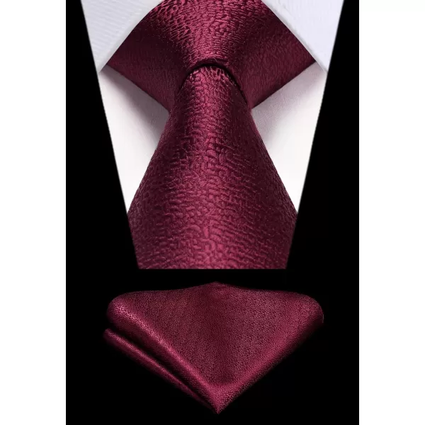 HISDERN Mens Ties Striped Ties for Men Formal Tie and Pocket Square Set Necktie for Wedding Business Graduation
