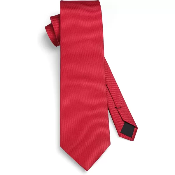 HISDERN Mens Ties Striped Ties for Men Formal Tie and Pocket Square Set Necktie for Wedding Business Graduation