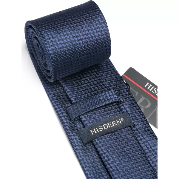 HISDERN Mens Ties Striped Ties for Men Formal Tie and Pocket Square Set Necktie for Wedding Business Graduation