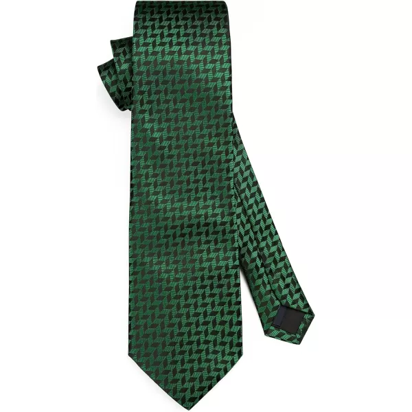 HISDERN Mens Ties Striped Ties for Men Formal Tie and Pocket Square Set Necktie for Wedding Business Graduation