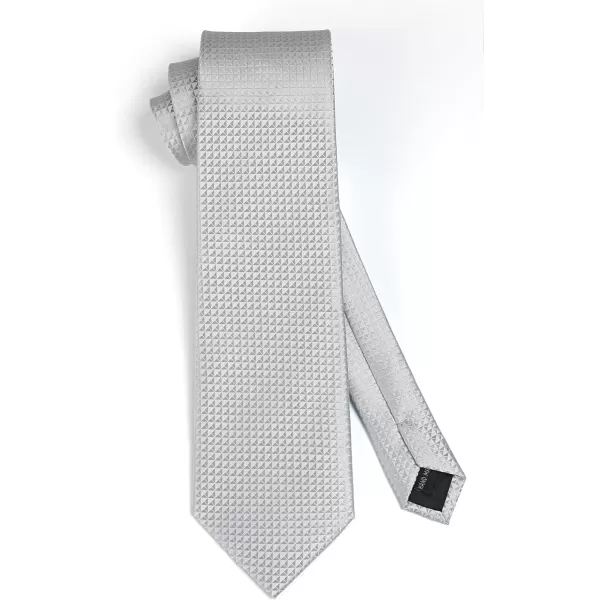 HISDERN Mens Ties Striped Ties for Men Formal Tie and Pocket Square Set Necktie for Wedding Business Graduation